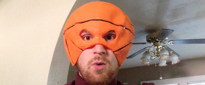 He's got a basketball... FOR A HEAD!!!